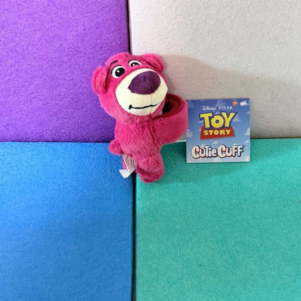 Disney Pixar Toy Story Lotso Cutie Cuff Plush Snap Bracelet